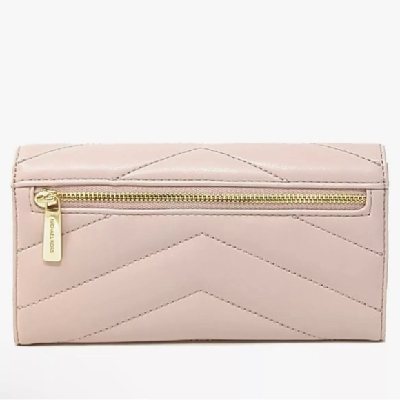 MICHAEL KORS Jet Set Travel Soft Quilted Leather Large Trifold Wallet - Picture 2 of 3